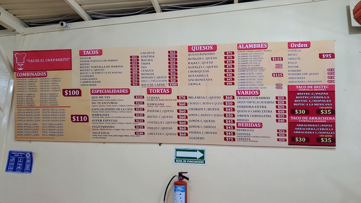 Tacos El Chaparrito Menu - Image 3